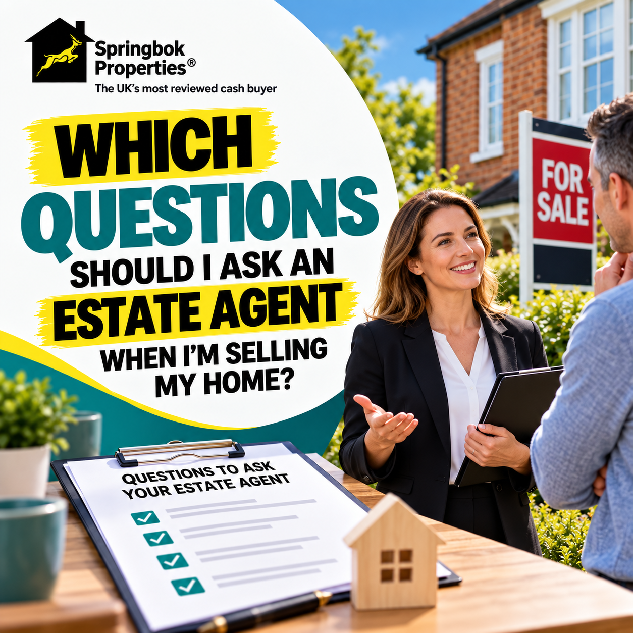 Which questions should I ask an estate agent when I’m selling my home?