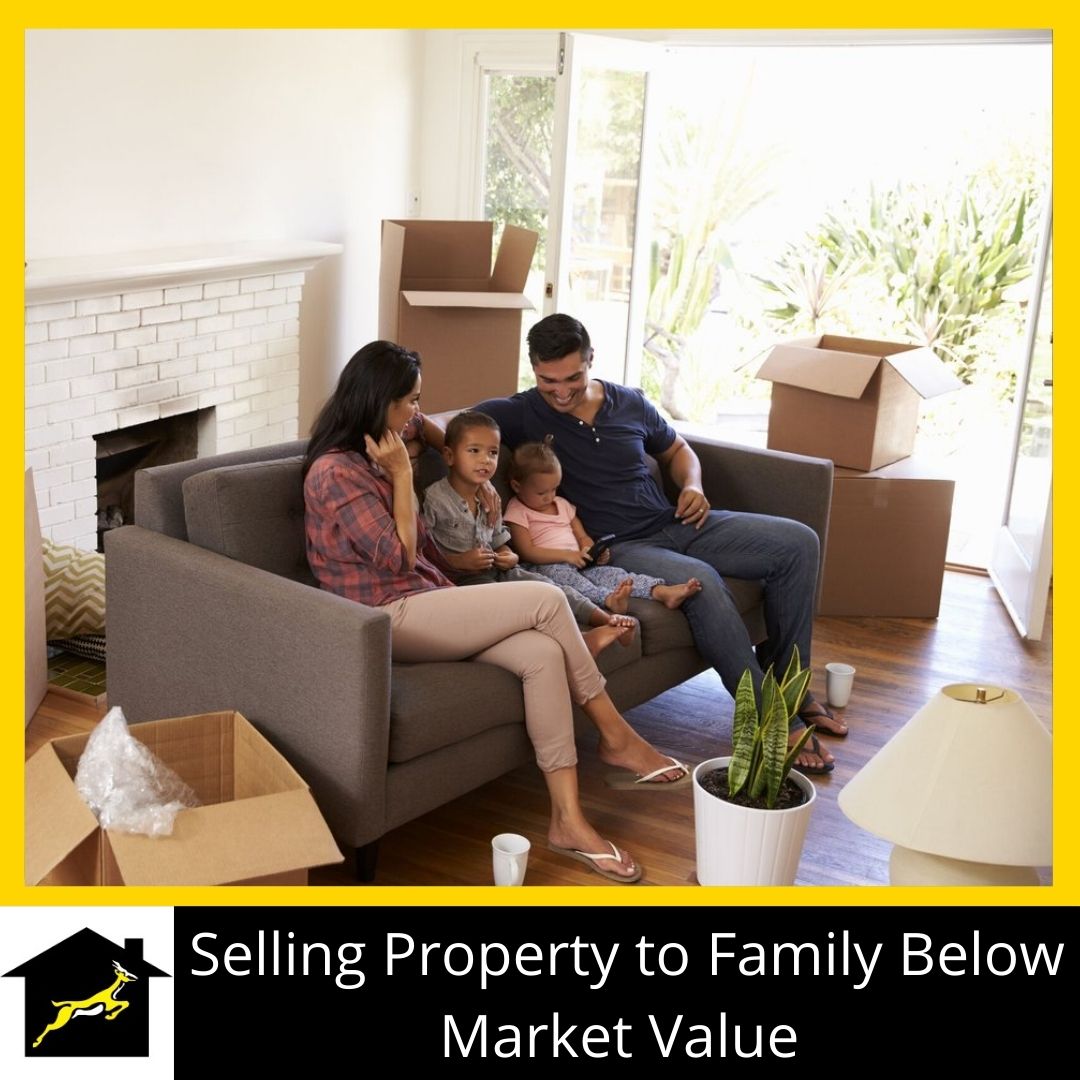 Selling Property to Family Below Market Value