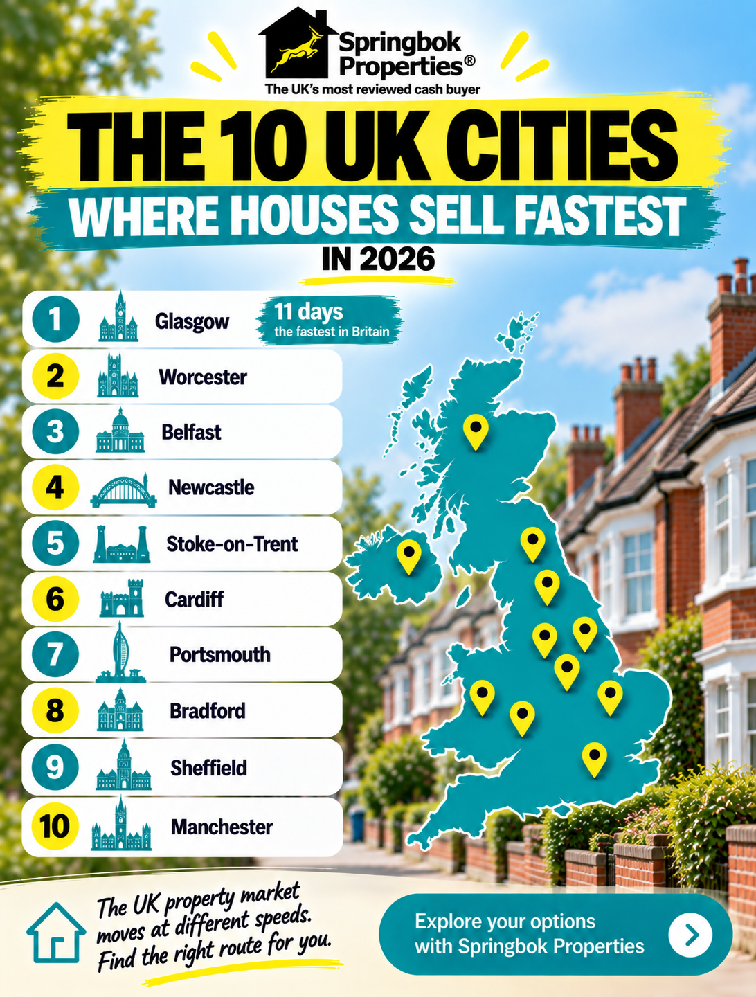 * The 10 UK Cities Where Houses Sell Fastest in 2026