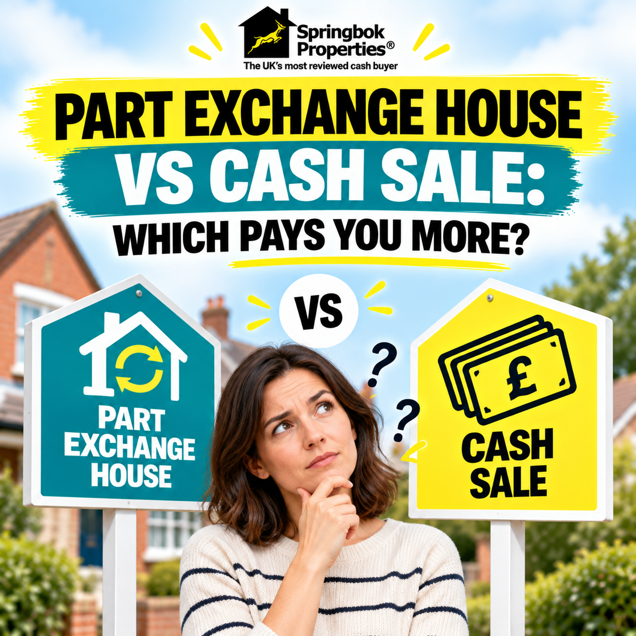 Part Exchange House vs Cash Sale: Which Pays You More?